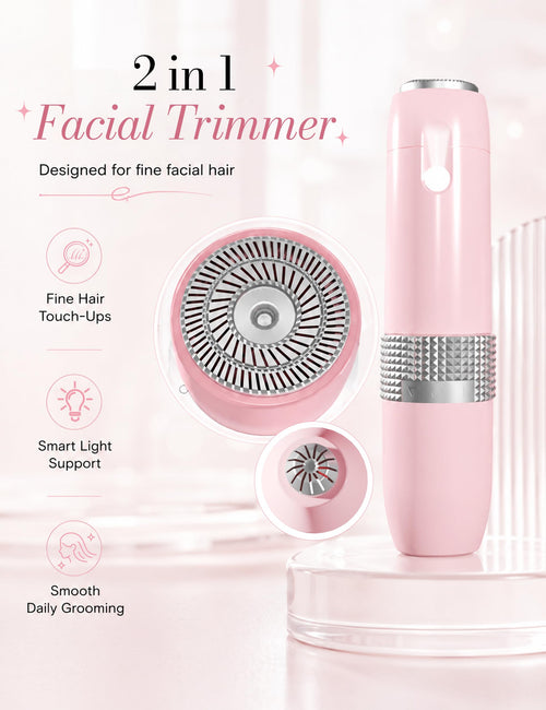2-in-1 Facial Hair Removal and Eyebrow Trimmer P556