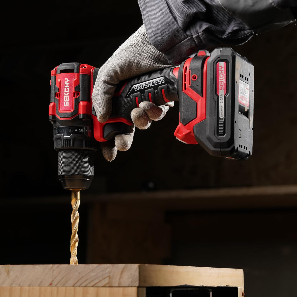20V Cordless Drill Driver Kit with 2 Batteries U3918