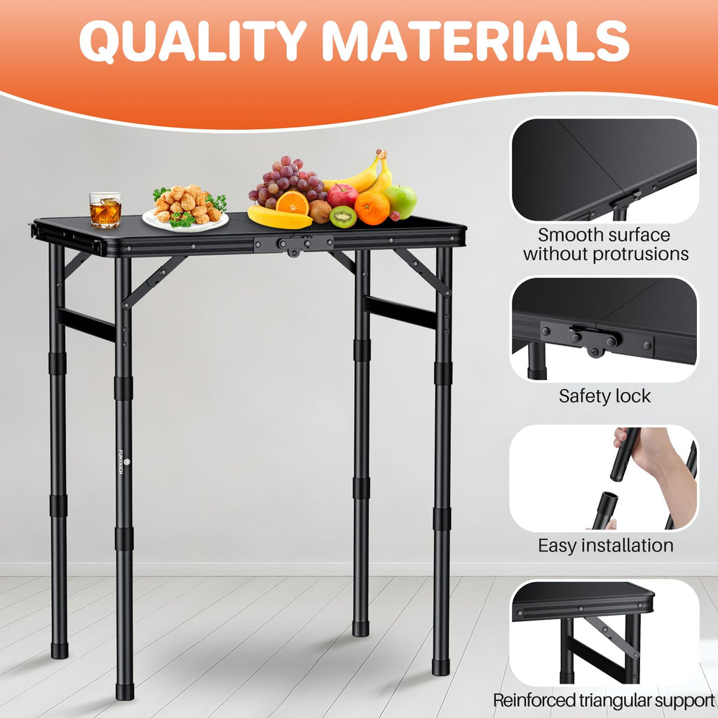 Waterproof Camping Tables with Plastic Tabletop M710