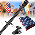 5ft Tangle Free Flag Pole Kit with 3x5 US Flag L59739
