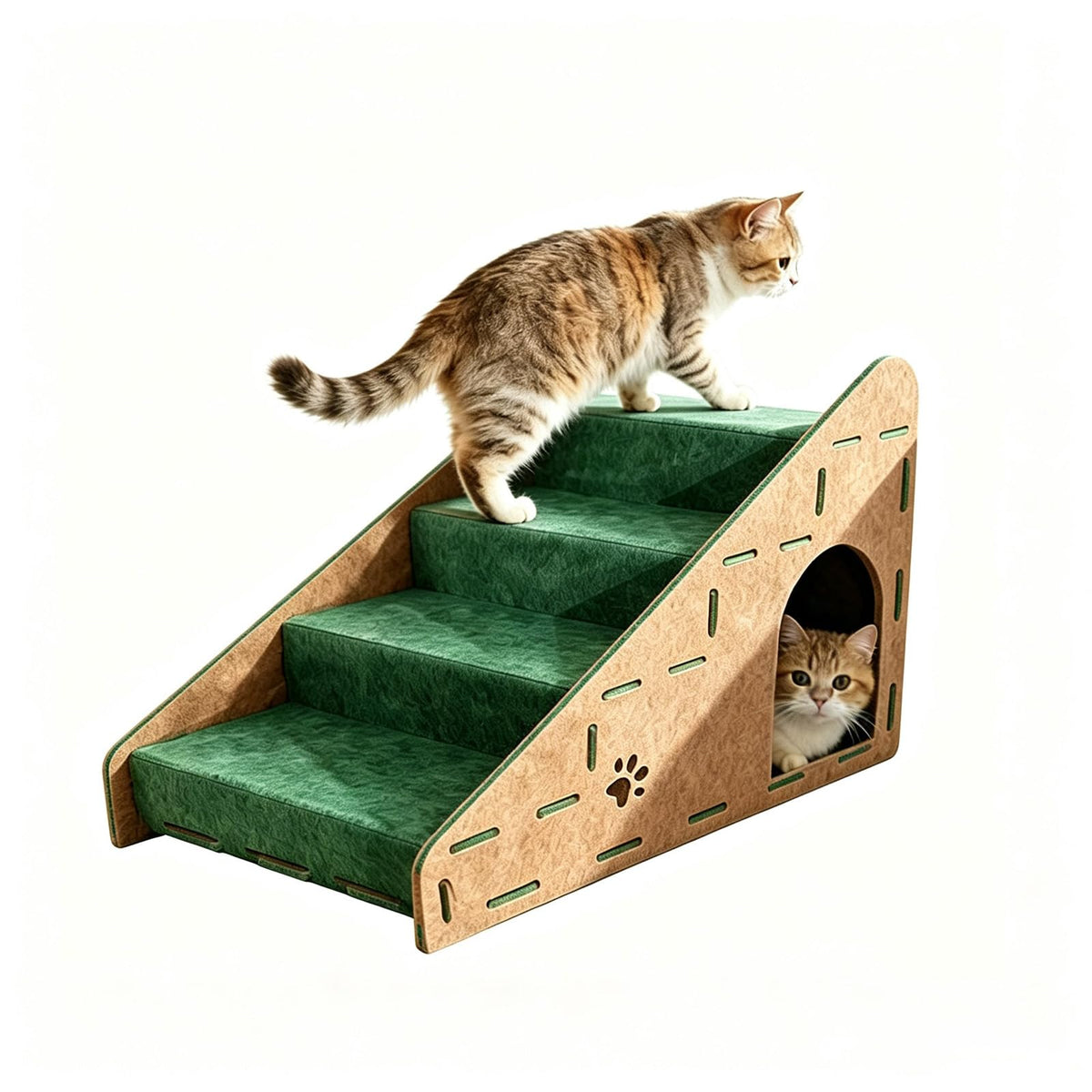 Felt 4-Step Foldable Pet Stairs W33145