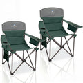 Oversized 2 Pack Heavy Duty Padded Camping Chair with Cooler Bag I5737