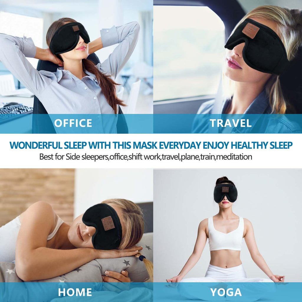 Bluetooth Sleep Mask with Headphones 2-Pack H7479