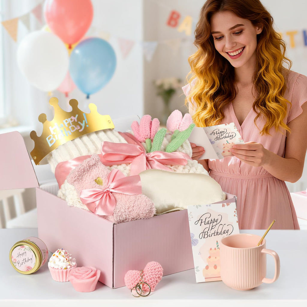 13PCS Spa Self Care Gift Basket Set Rose H8651