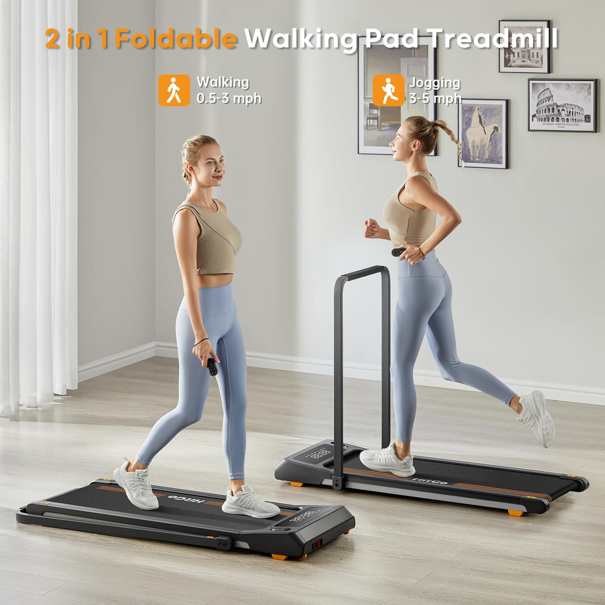 Under Desk Treadmill with LED Display R6328