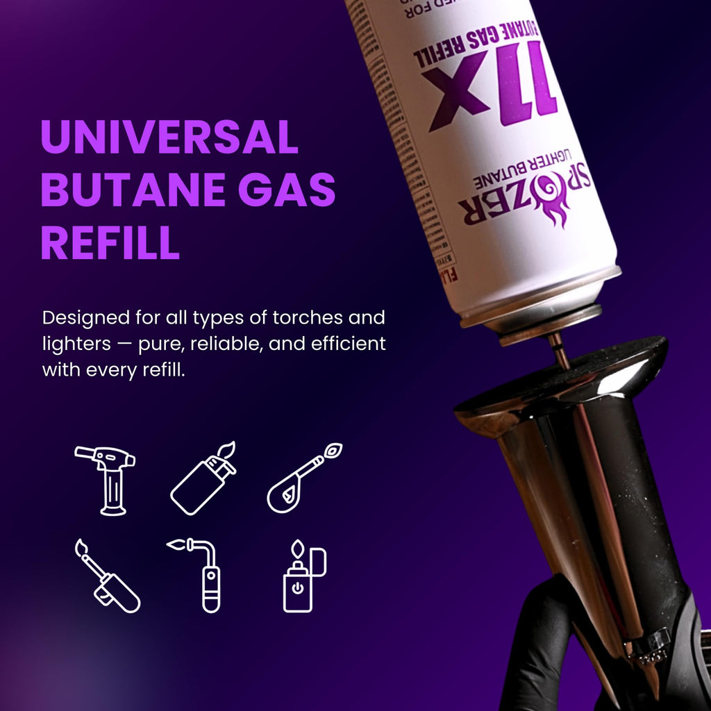 11X Butane Fuel Refill 300ml 12 Cans P92461
