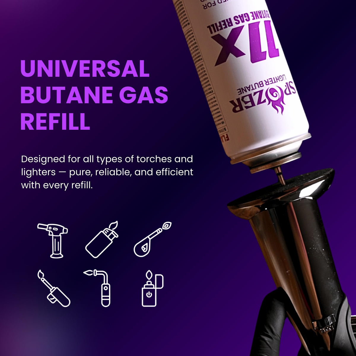 11X Butane Fuel Refill 300ml 12 Cans P92461