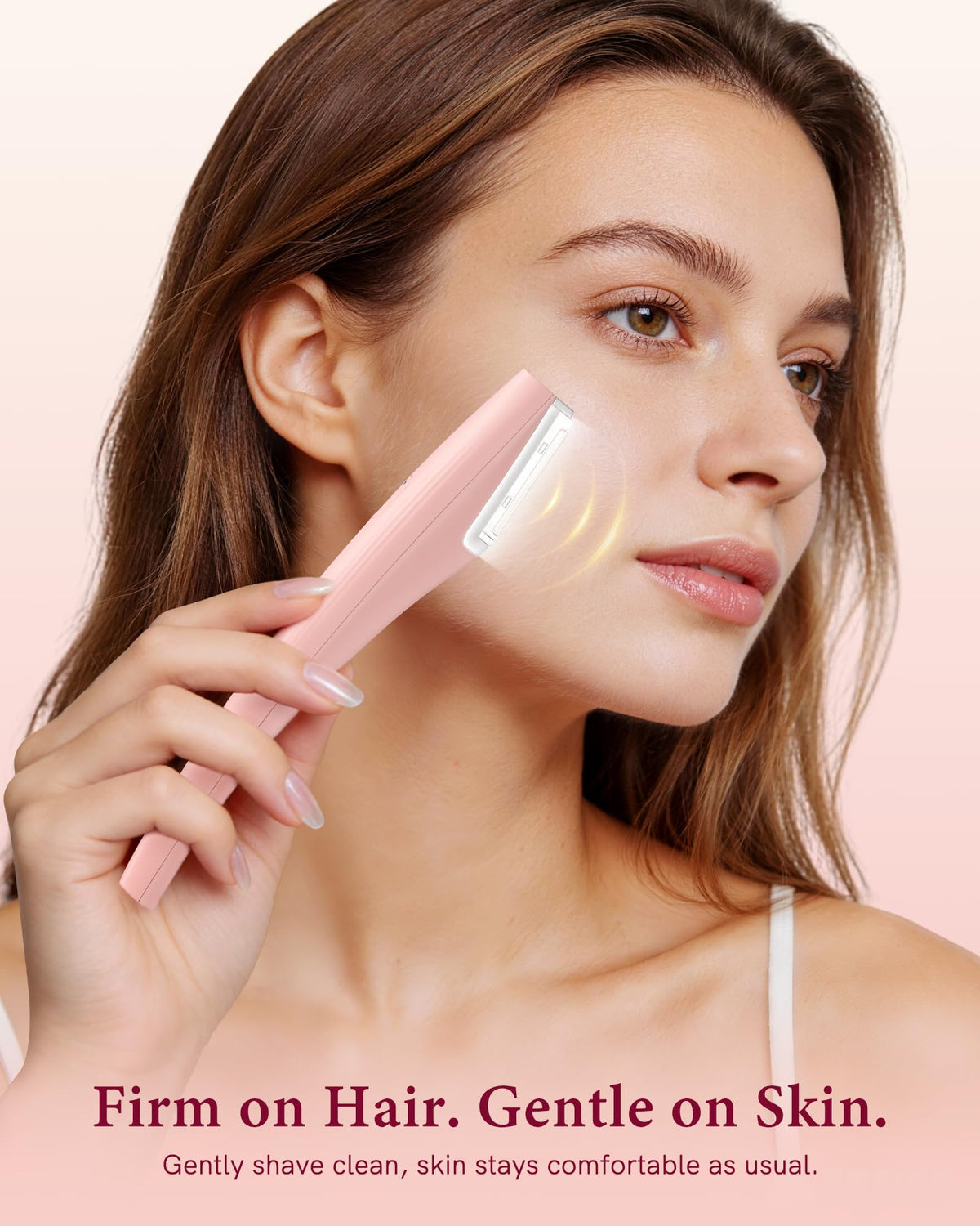 Electric Facial Razor with LED Light and 4 Replaceable Blades W259