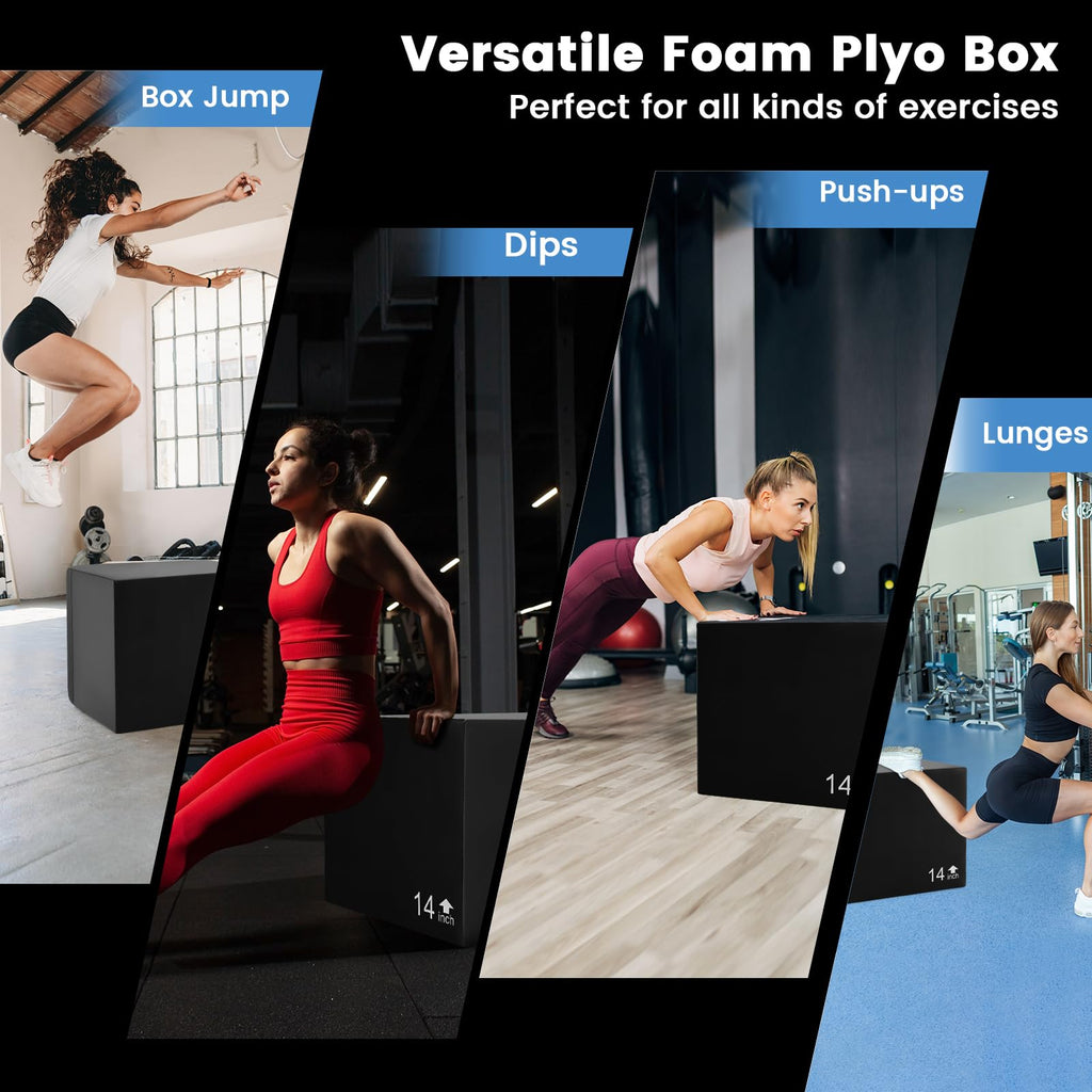 3 in 1 Foam Plyometric Jump Box A356