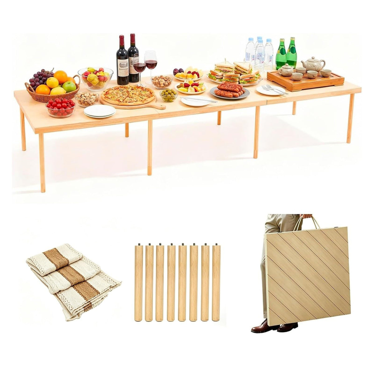 Wood Folding Picnic Table R441