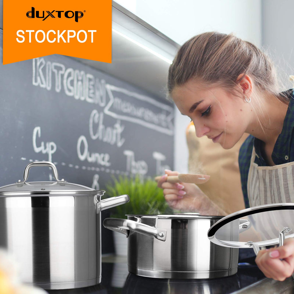 Stainless Steel 4.2 Qt Stock Pot with Lid H679