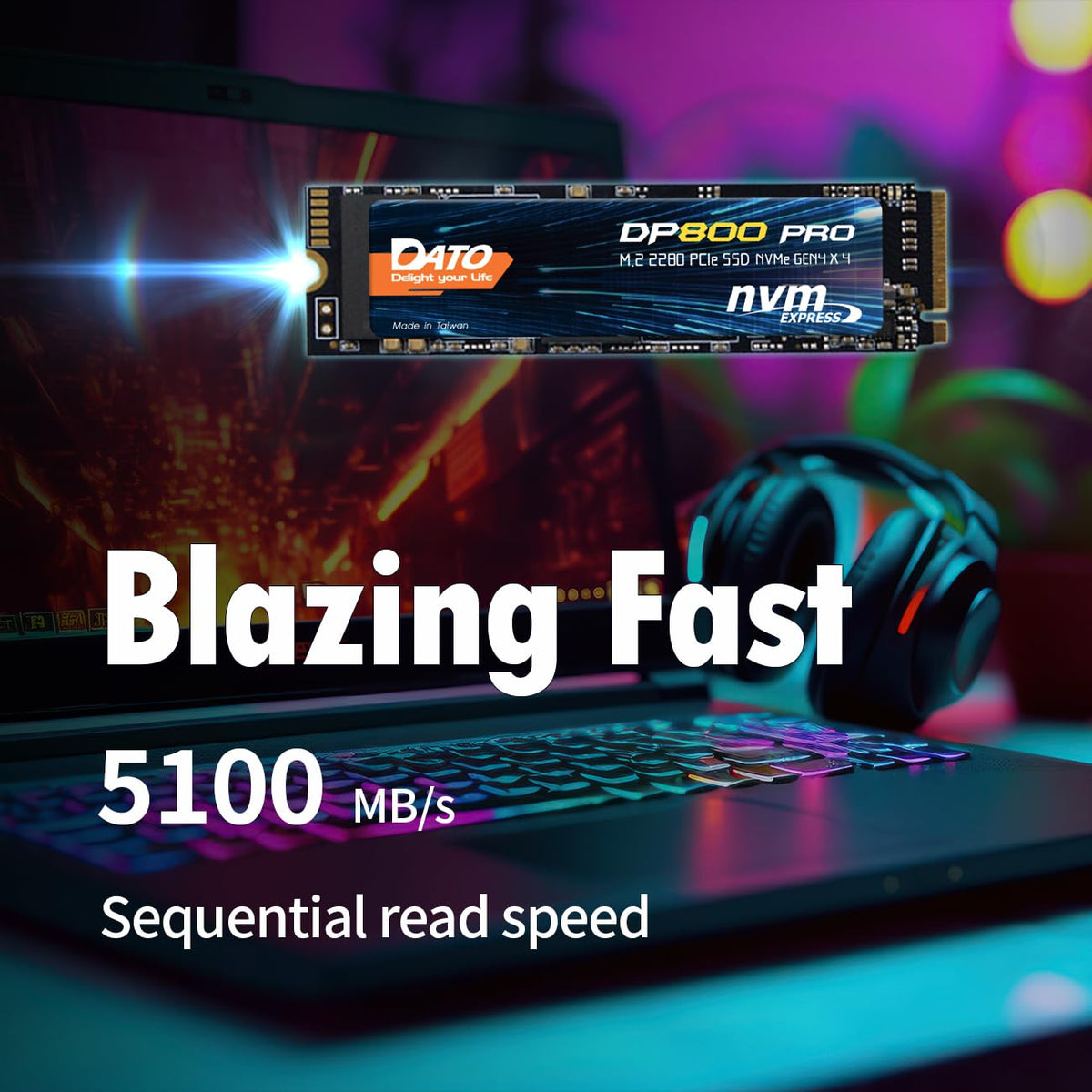 M.2 2280 512GB PCIe Gen4 x4 NVMe Internal SSD B8297