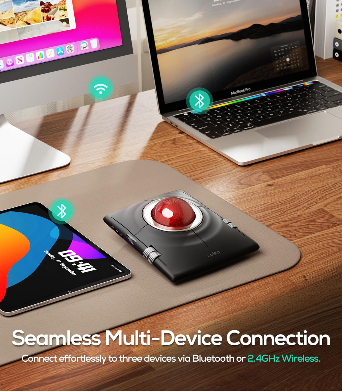 Wireless Ergonomic Trackball Mouse B82502
