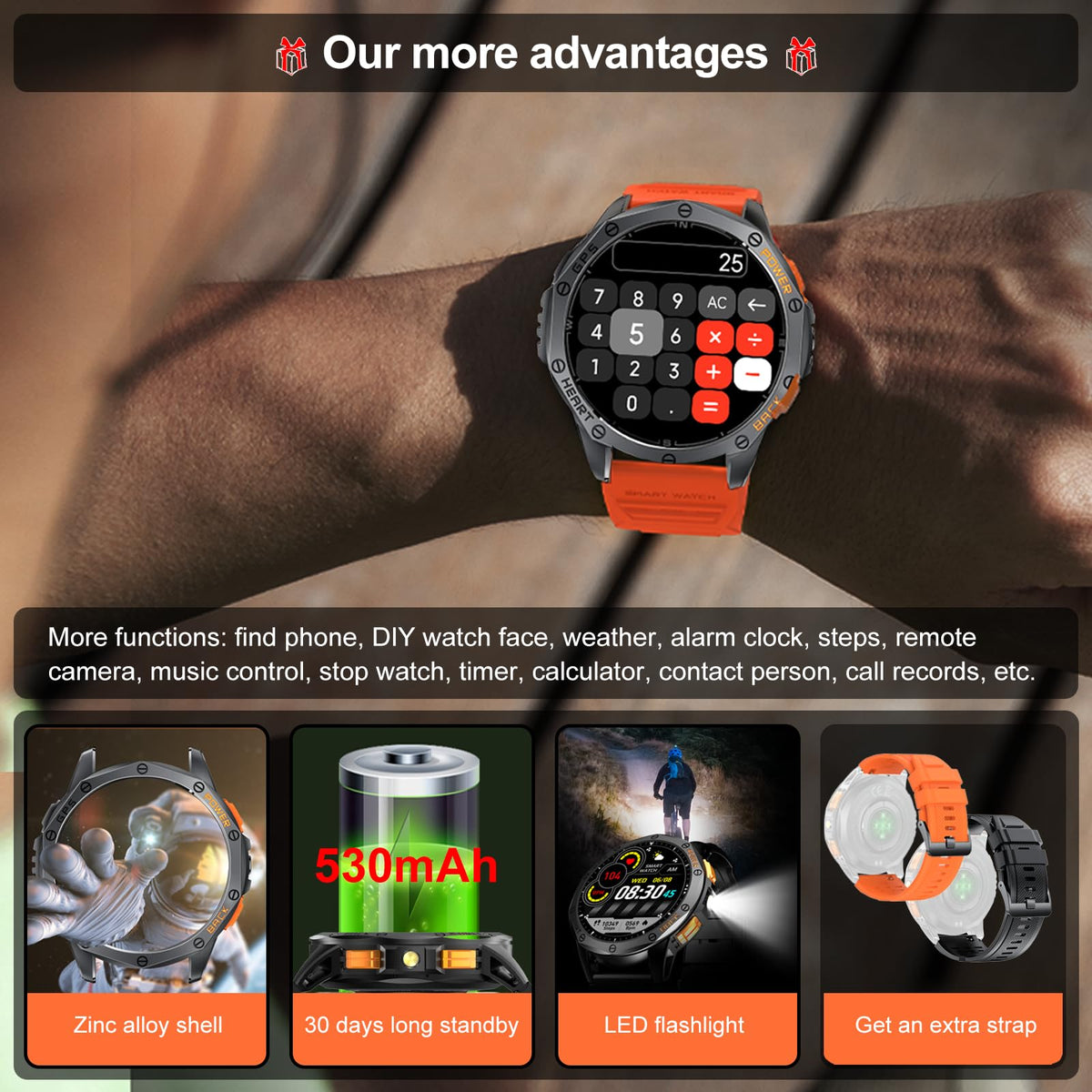 Military Smart Watch with GPS Q687