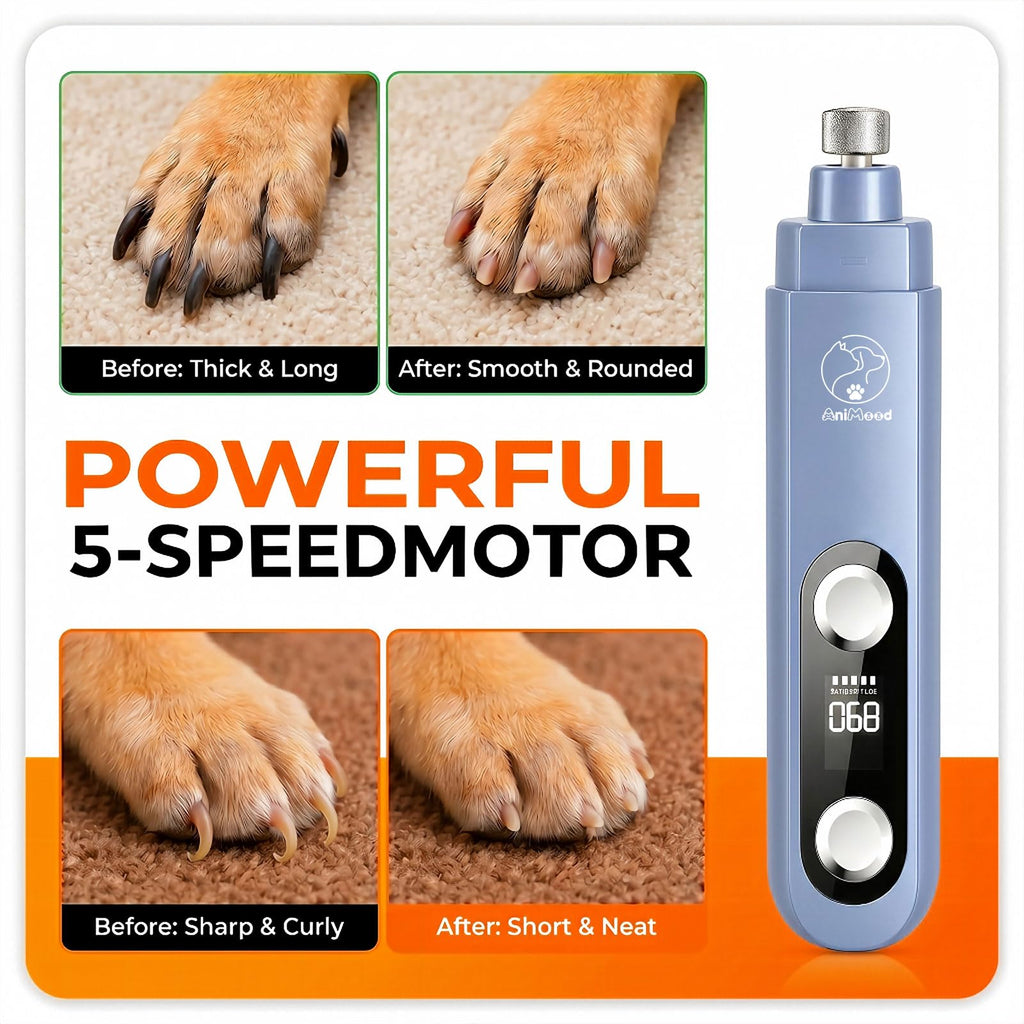 5-Speed Ultra Quiet Dog Nail Grinder with LED Light P28708