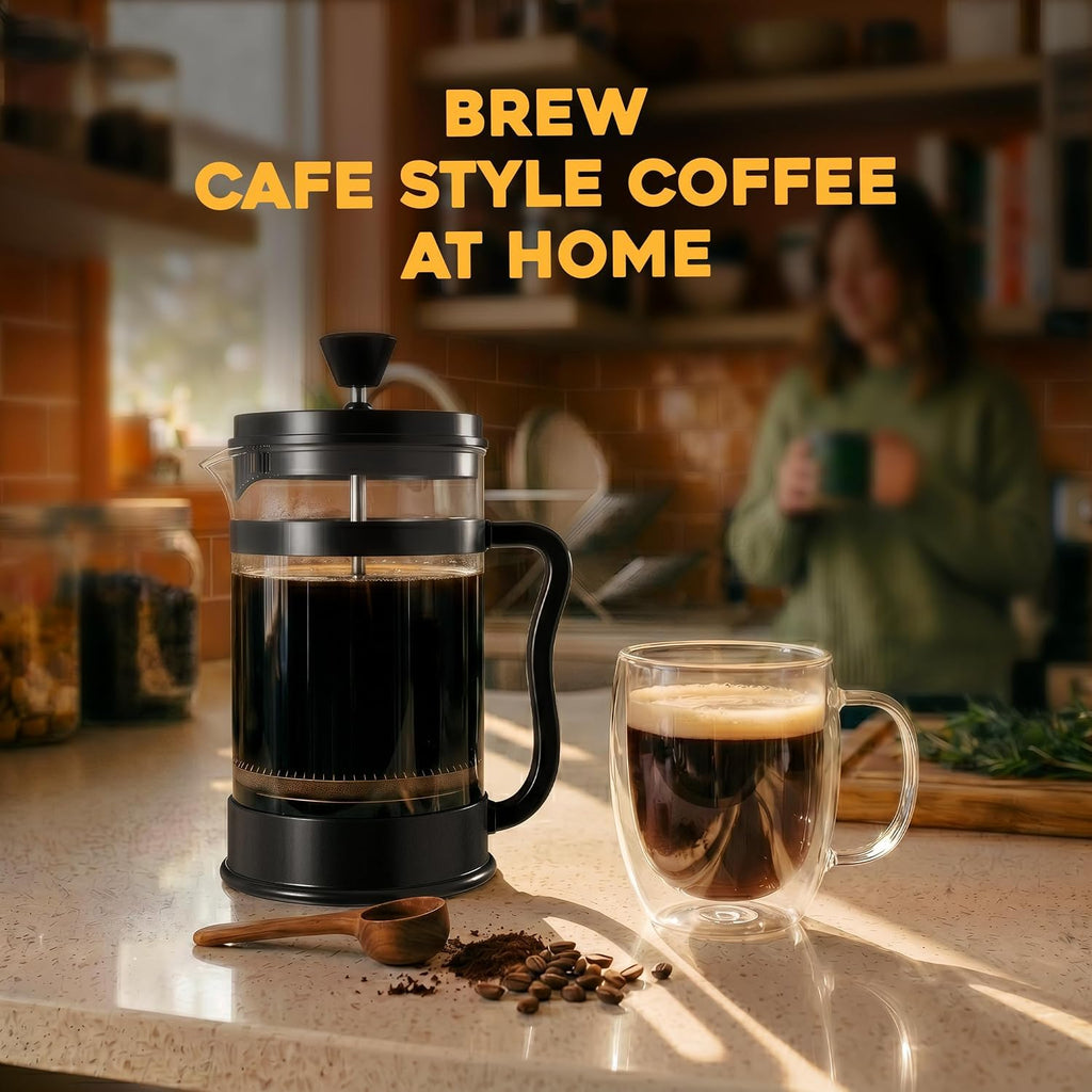 Borosilicate Glass French Press Coffee Maker 34 Oz K71267