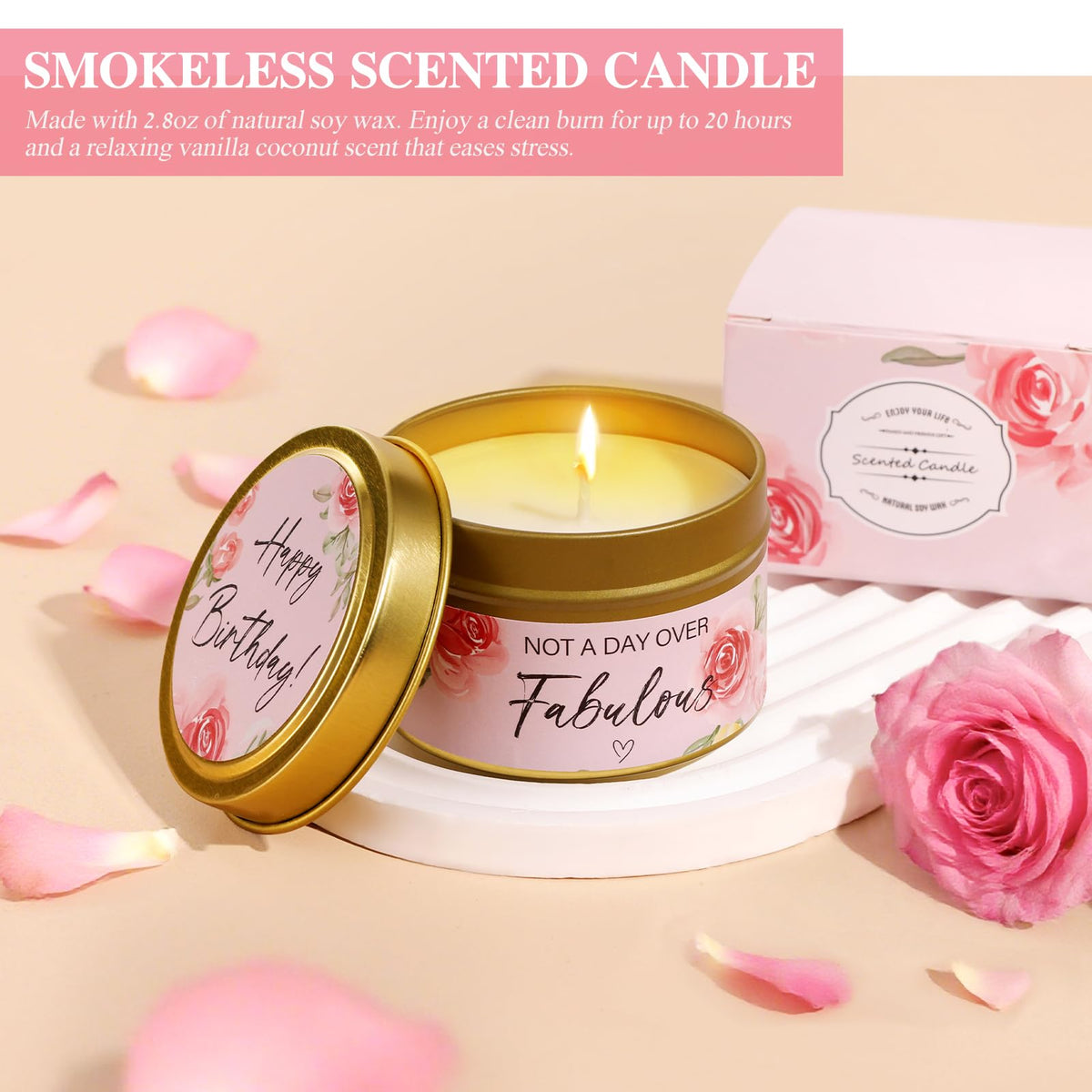 13PCS Spa Self Care Gift Basket Set Rose H8651