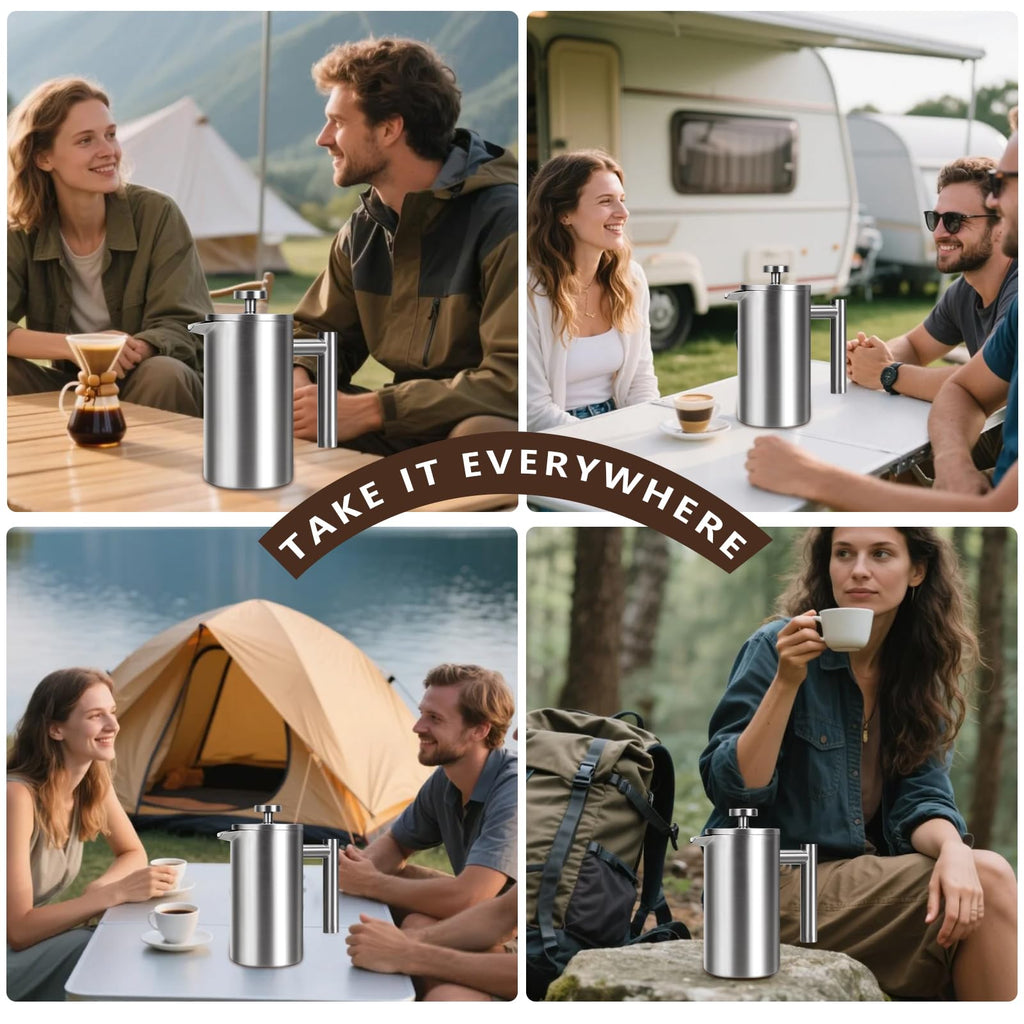 34 oz Stainless Steel French Press N330