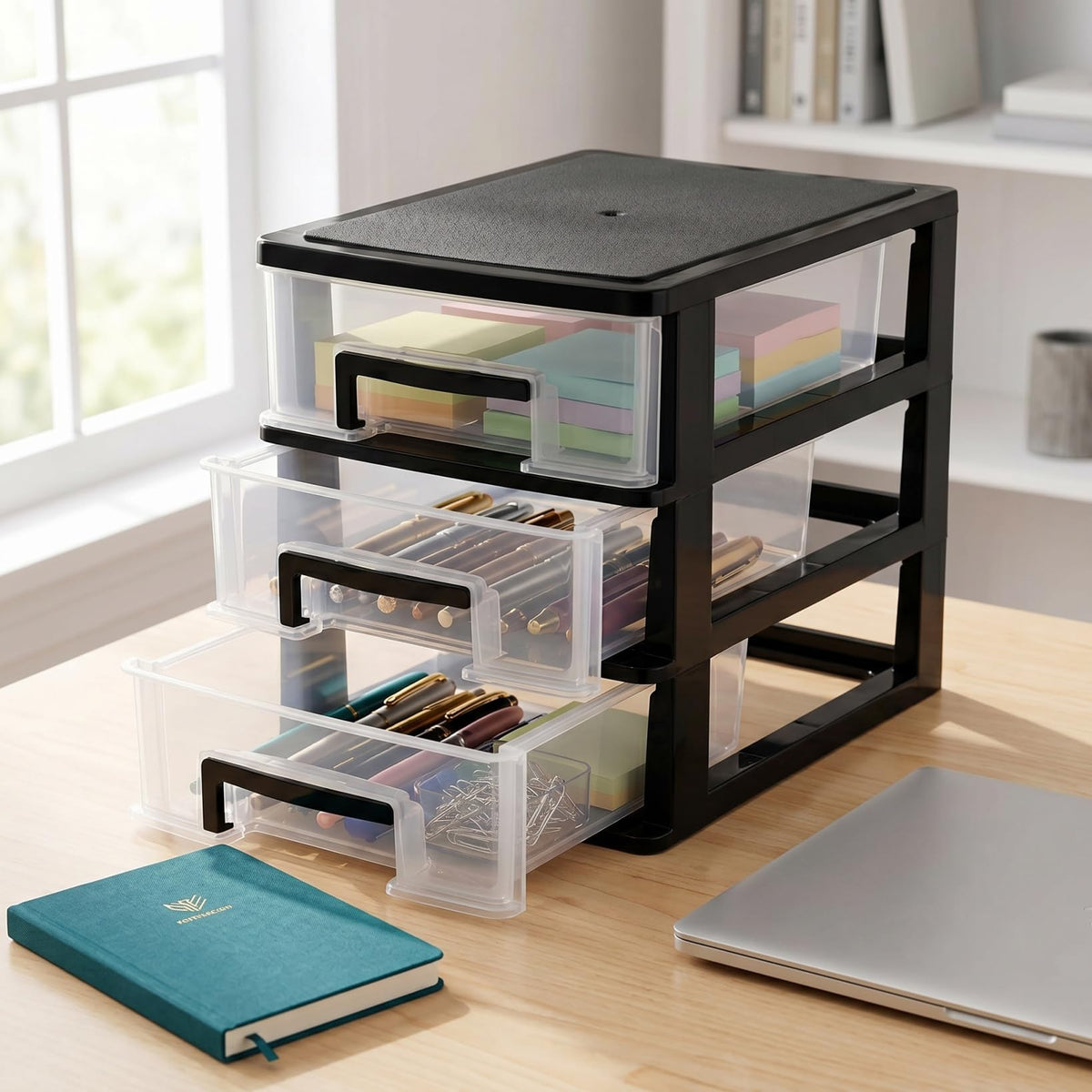 3 Drawer Plastic Desk Organizer K4957