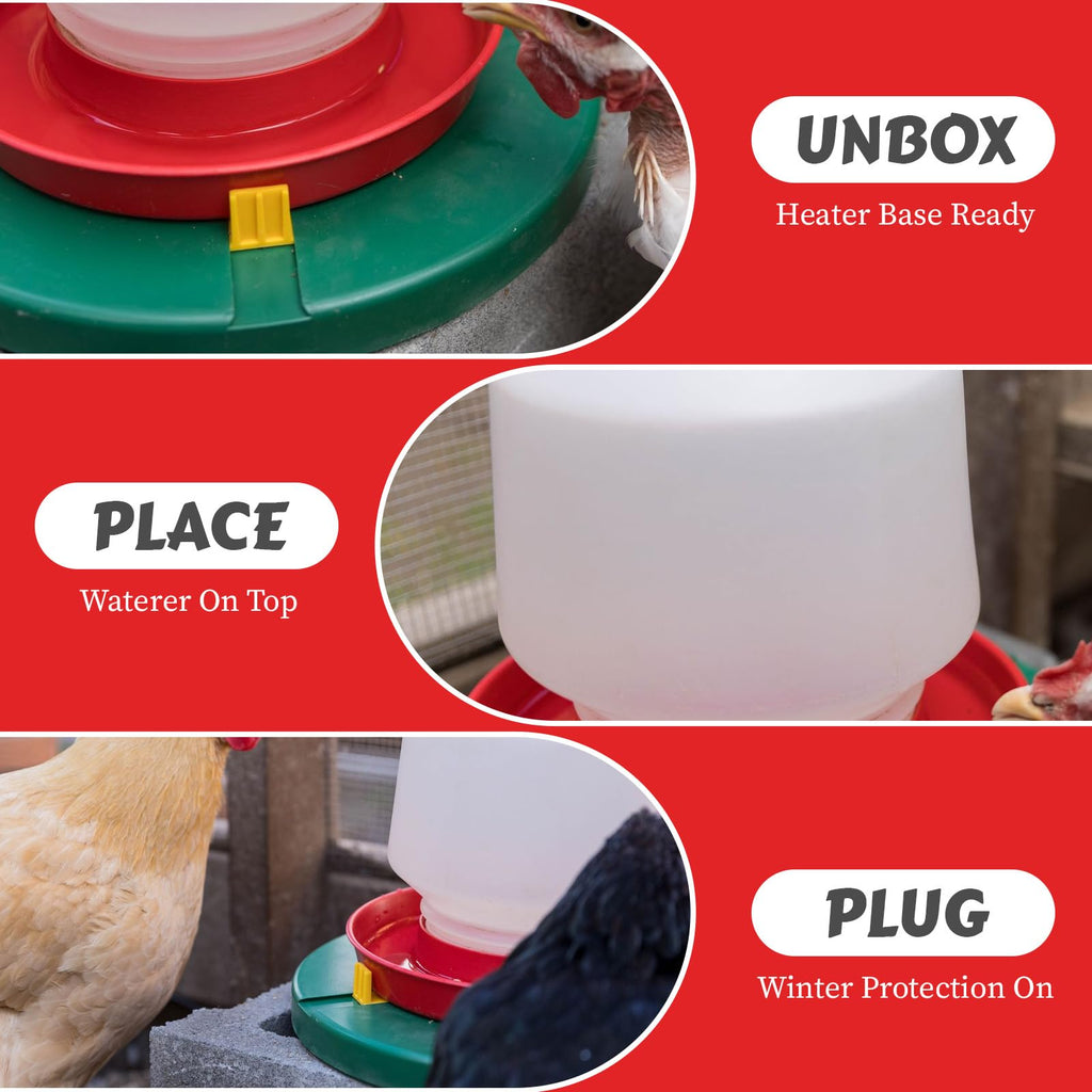 28W Heated Poultry Waterer Base I50925