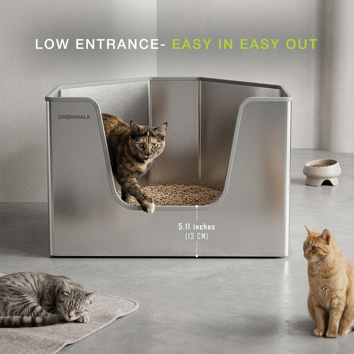 Stainless Steel Cat Litter Box E57783