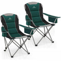 Oversized Folding Camping Chair with Cup Holder, 2 Pack W3972