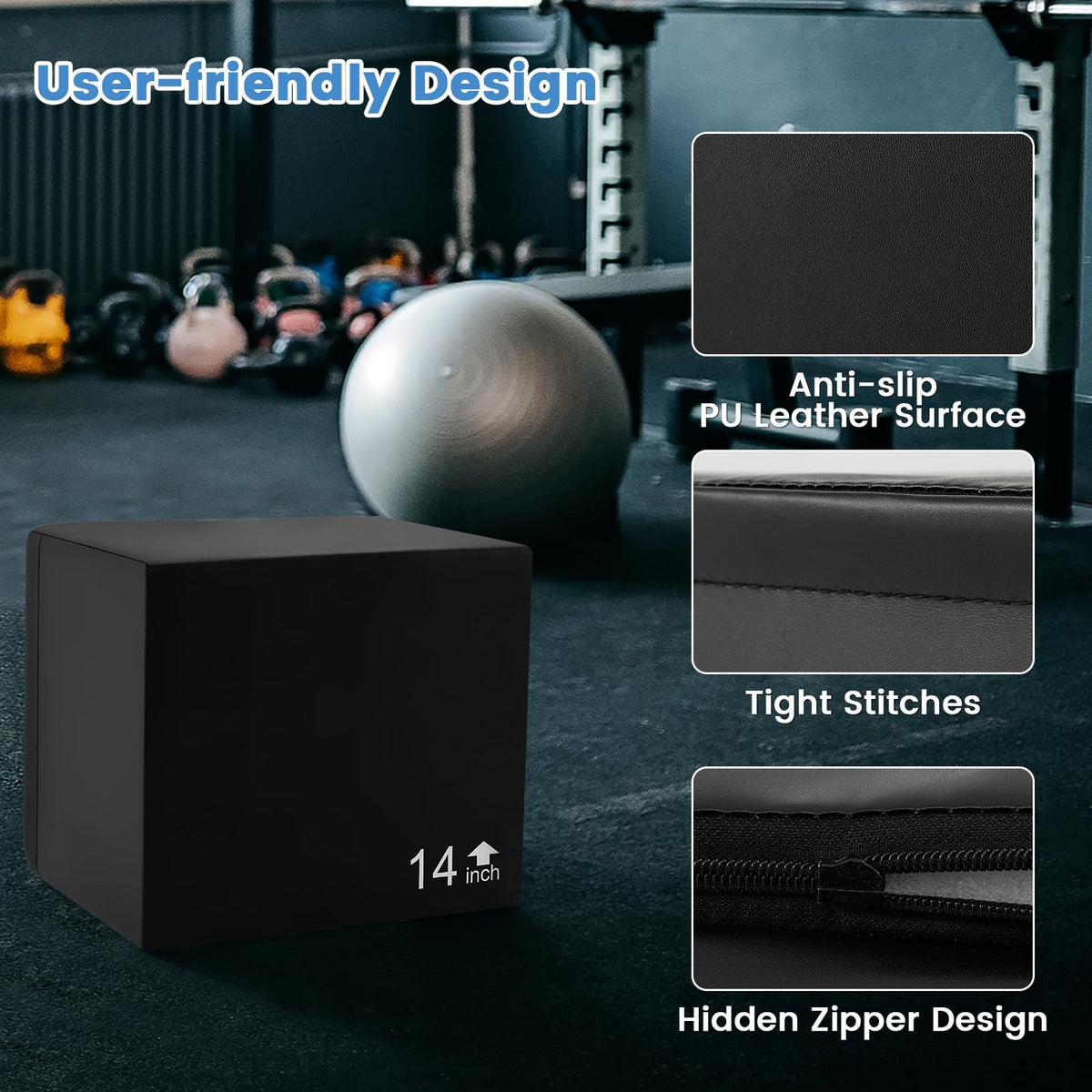 3 in 1 Foam Plyometric Jump Box A356