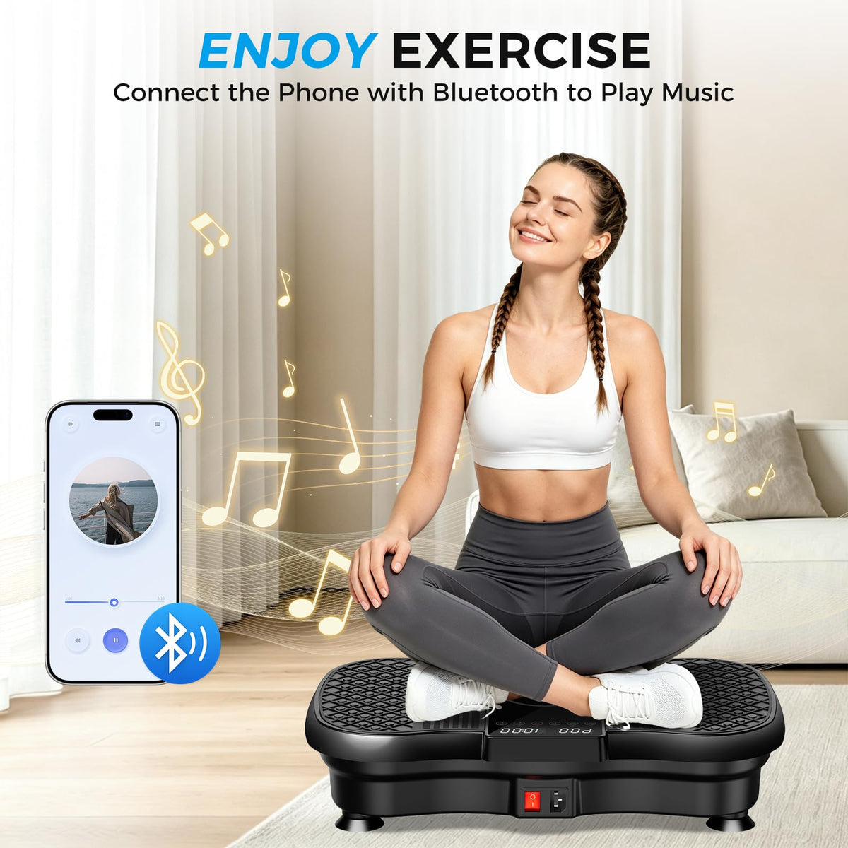 Vibration Plate Exercise Machine 400 Lbs T5206