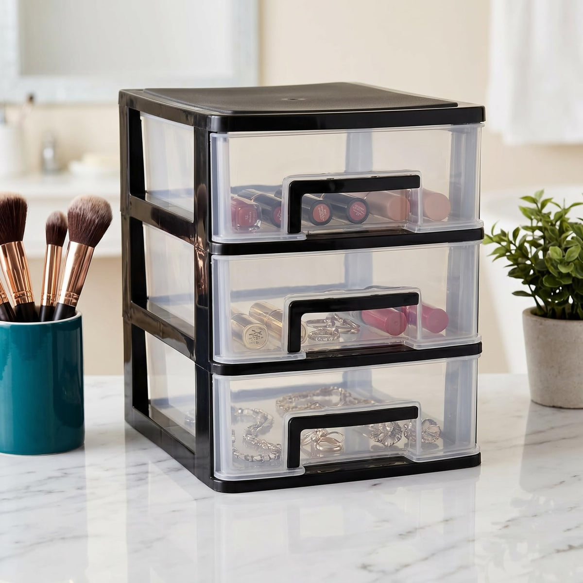 3 Drawer Plastic Desk Organizer K4957
