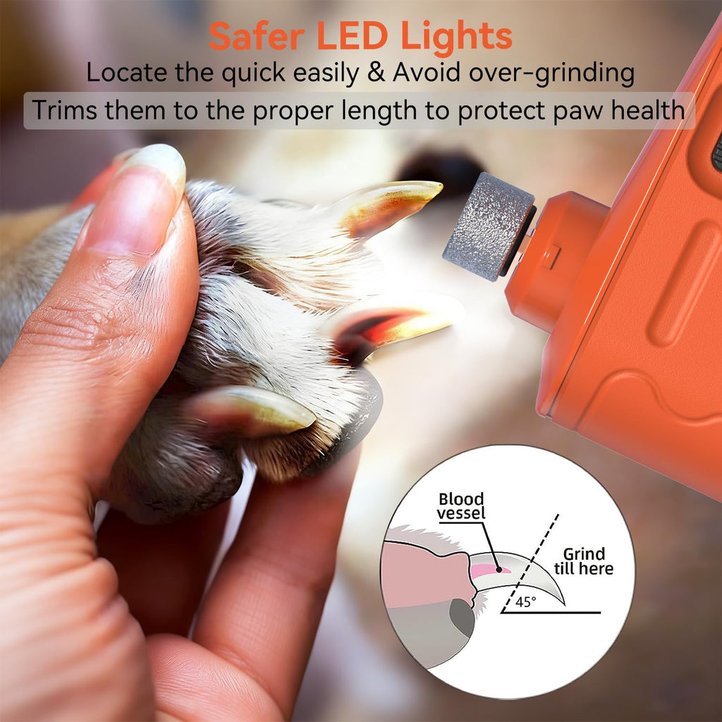 Dog Nail Grinder with Light F56216
