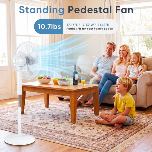 17" Oscillating Pedestal Fan with Remote X261