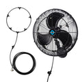 20 Inch Outdoor Wall Mount Fan with Misting Ring X374