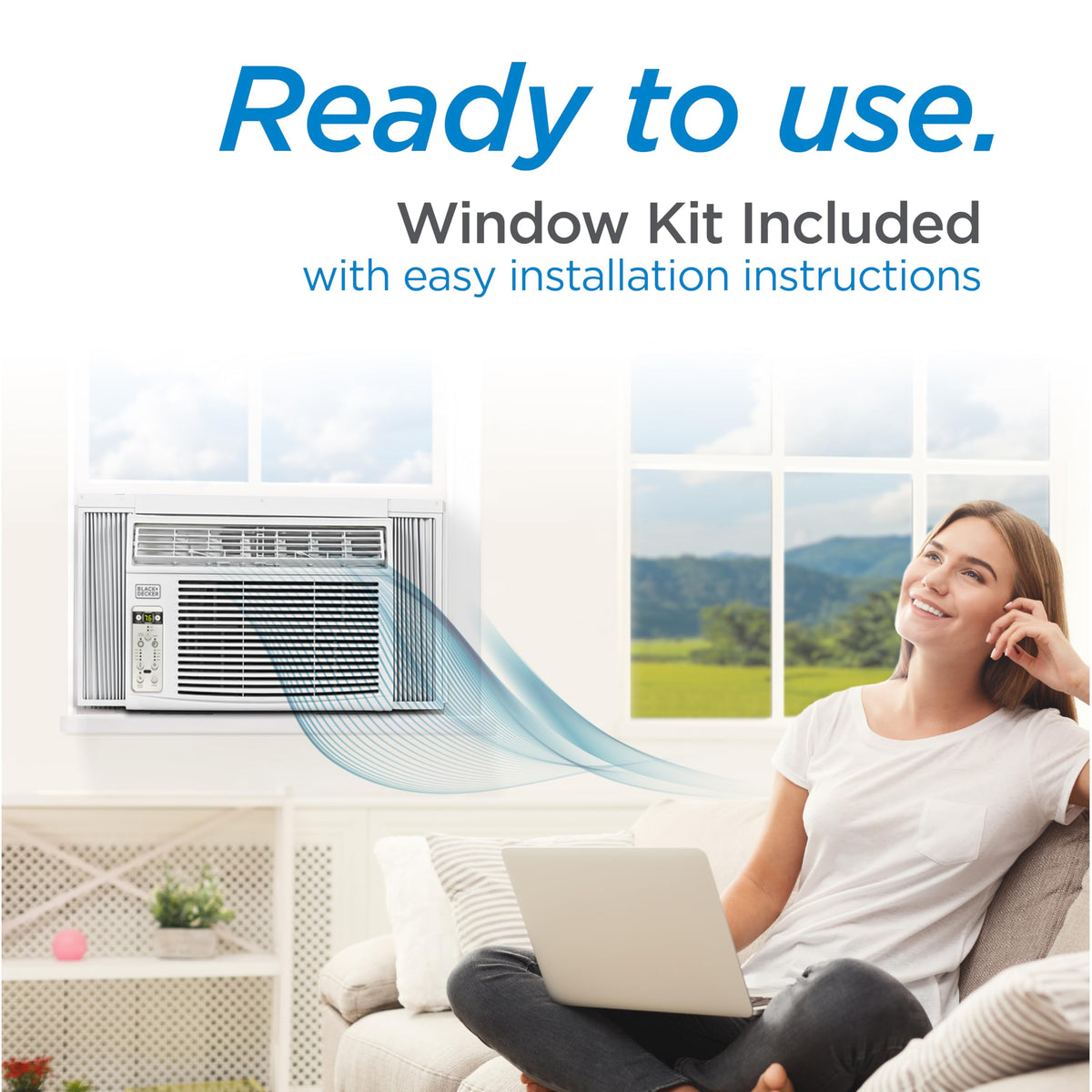 10000 BTU White Window Air Conditioner A1381