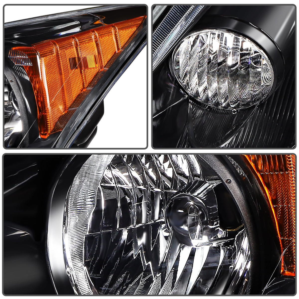 Chrome Housing Clear Corner Headlight Assembly A888145