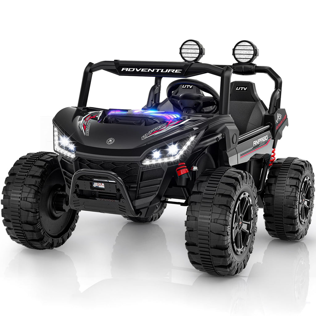 24V Ride on Toy with 4 x 200W Motors, Black K112206