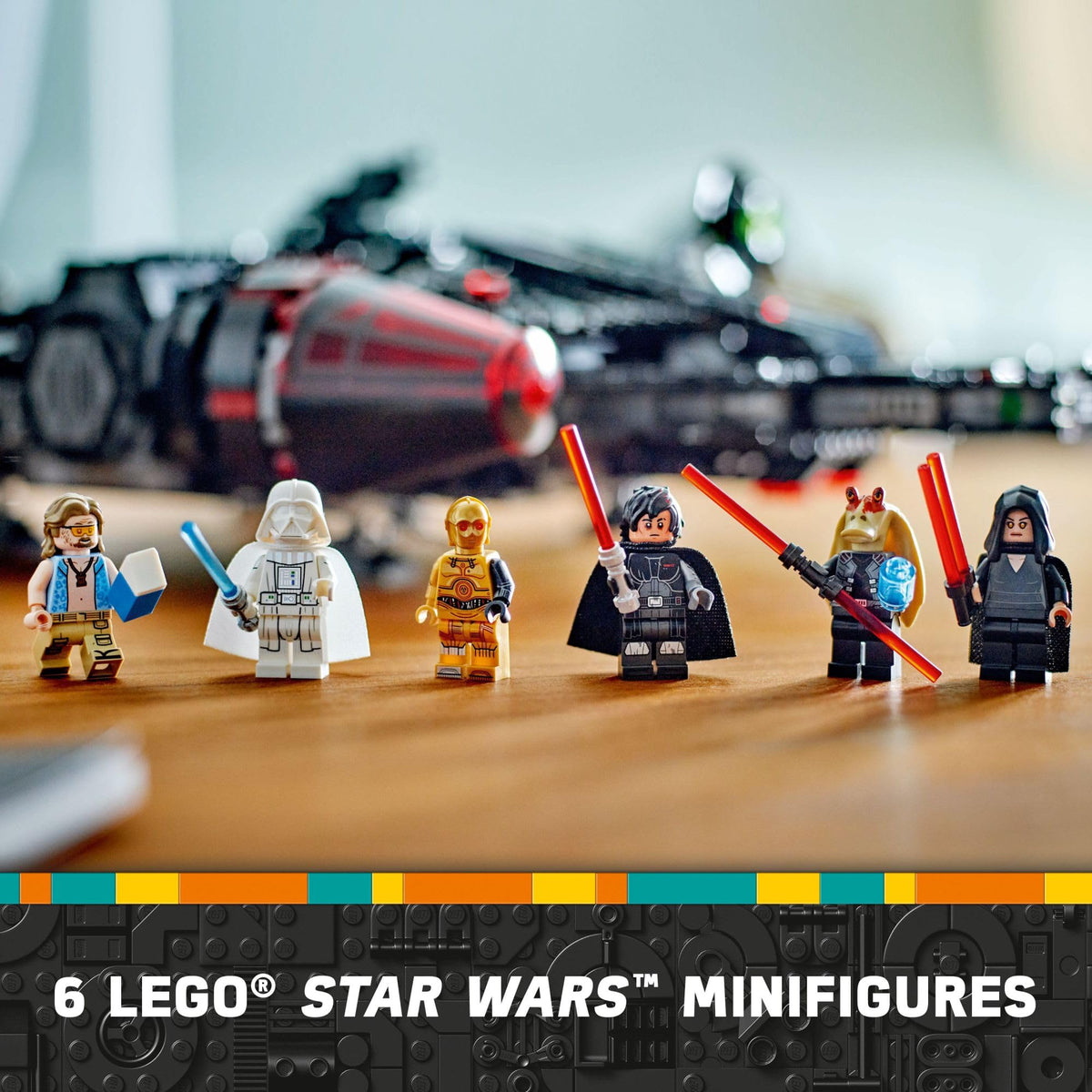 Buildable Starship Toy Set with 6 Minifigures N4464