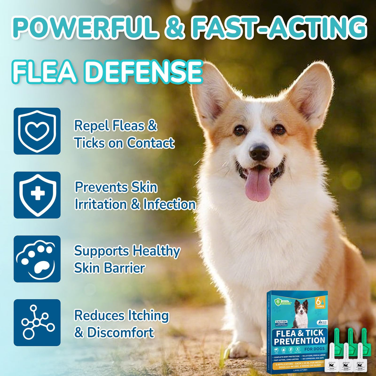 Flea and Tick Prevention for Medium Dogs F9586