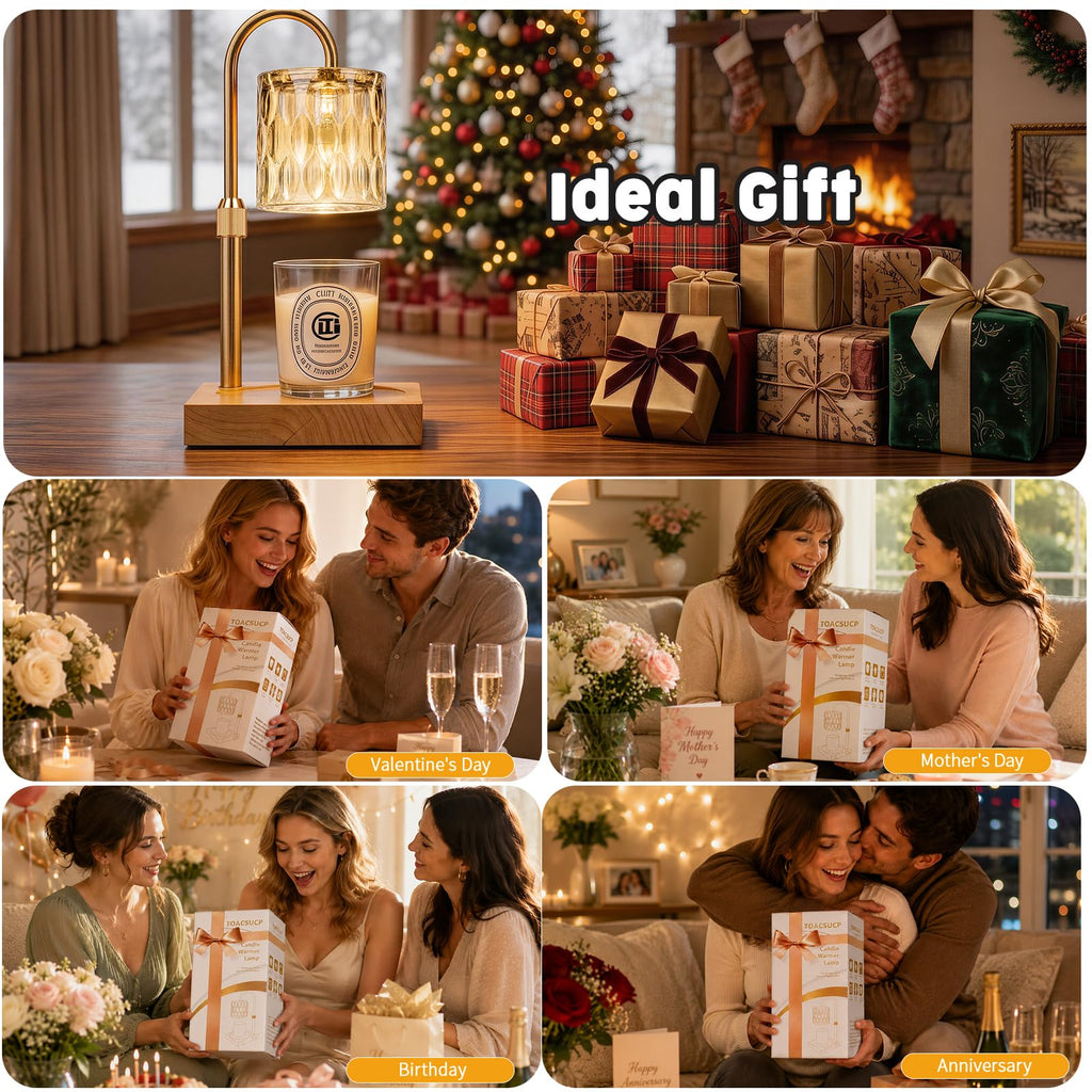 Adjustable Dimmable Candle Warmer Lamp with Timer T44944