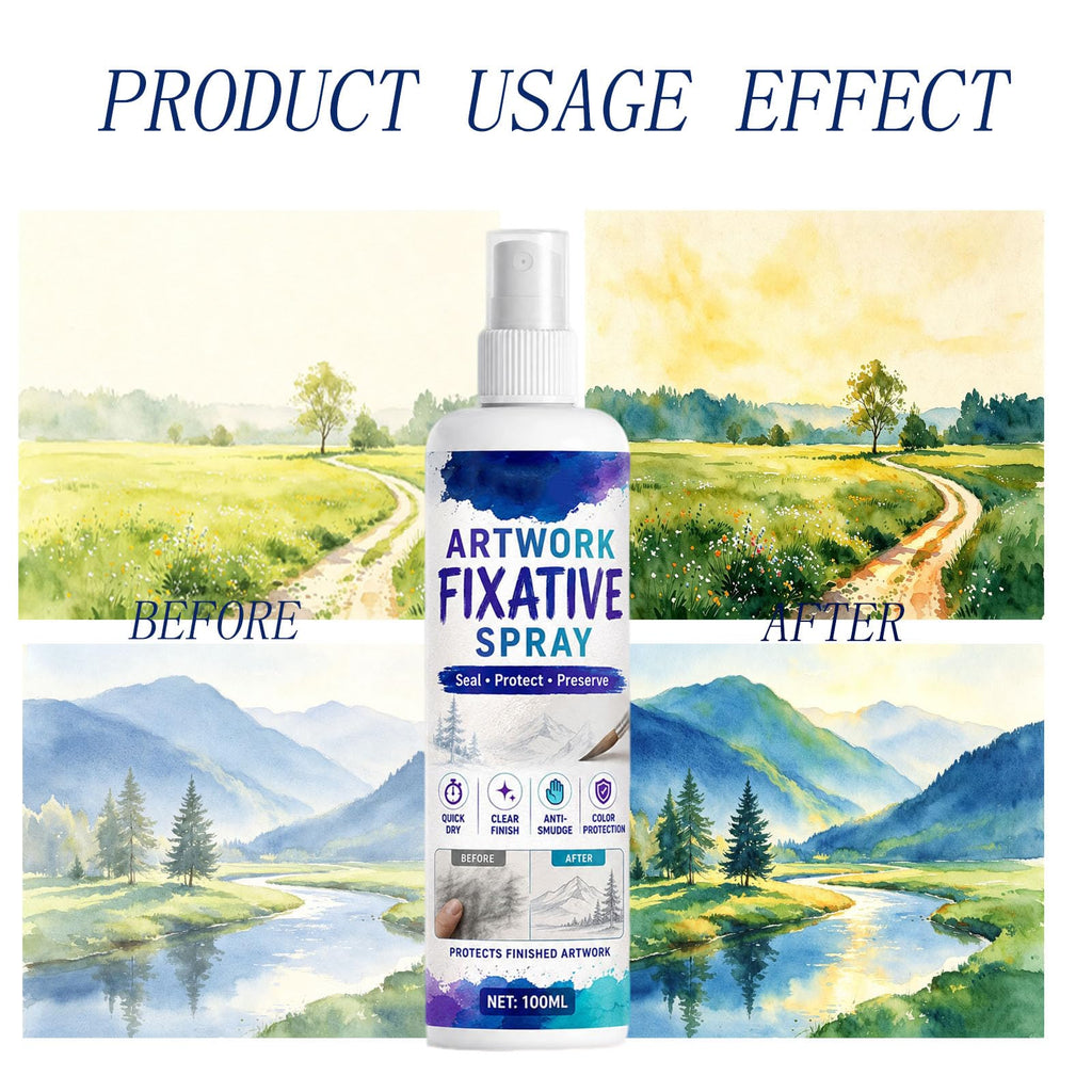 Quick-Dry Smudge-Proof Clear Matte Fixative Spray (7PCS) N65903