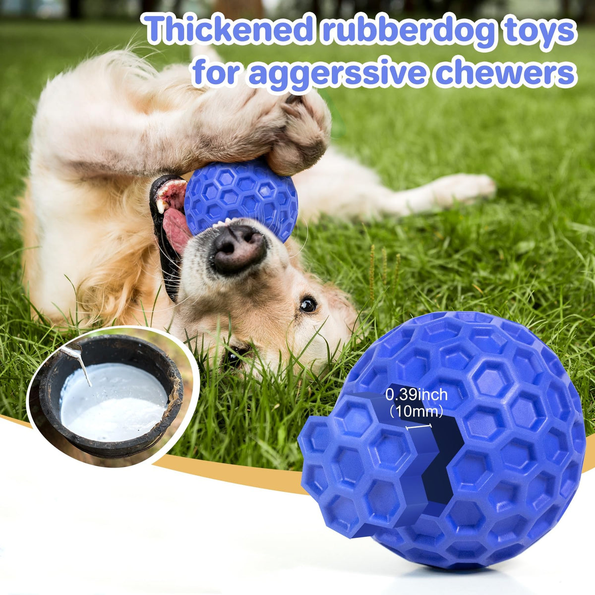 Squeaky Dog Ball Chew Toy S9862
