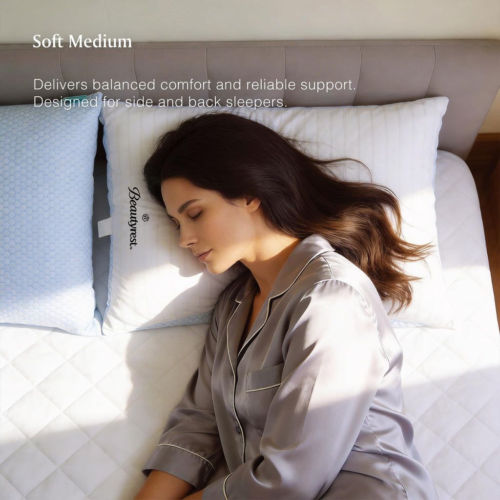 King Size Set of 2 Down Alternative Cooling Pillows L975133
