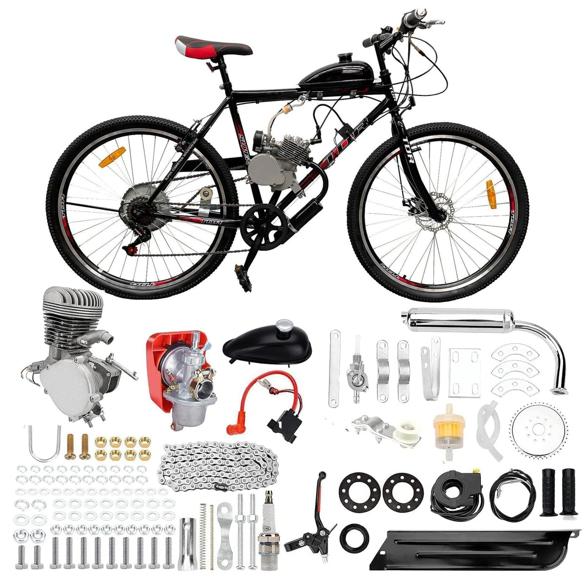 2 Stroke Petrol Bicycle Engine Kit 36 Tooth Sprocket V923