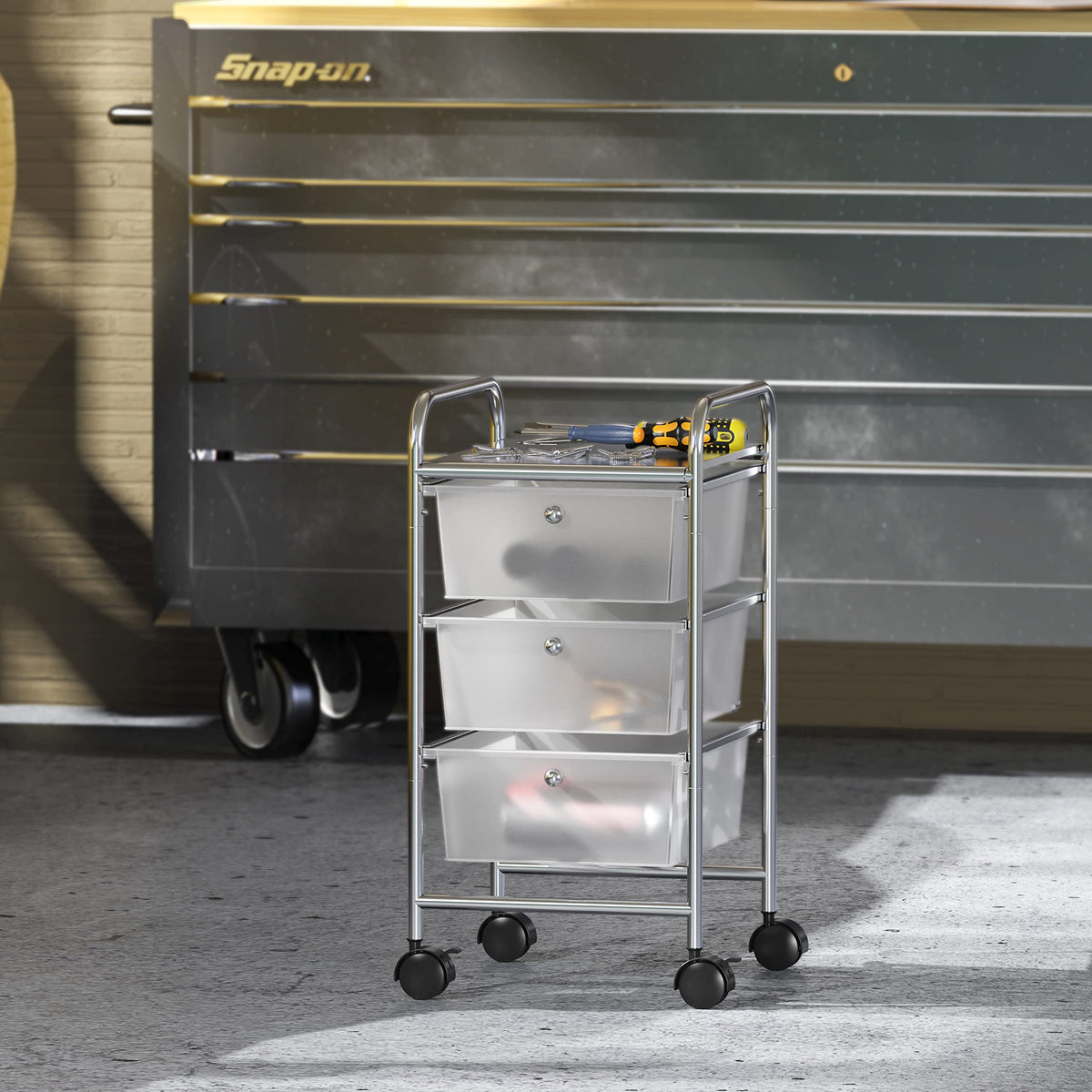 3 Drawers Rolling Utility Cart D88907