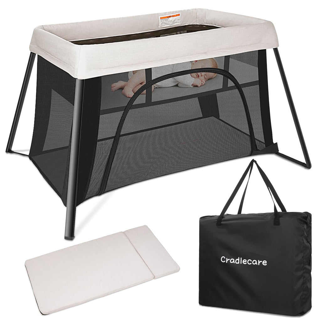 Beige Portable Travel Bassinet T3114