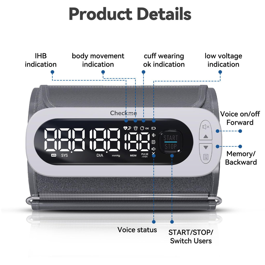 Rechargeable Automatic Upper Arm Blood Pressure Monitor F44270