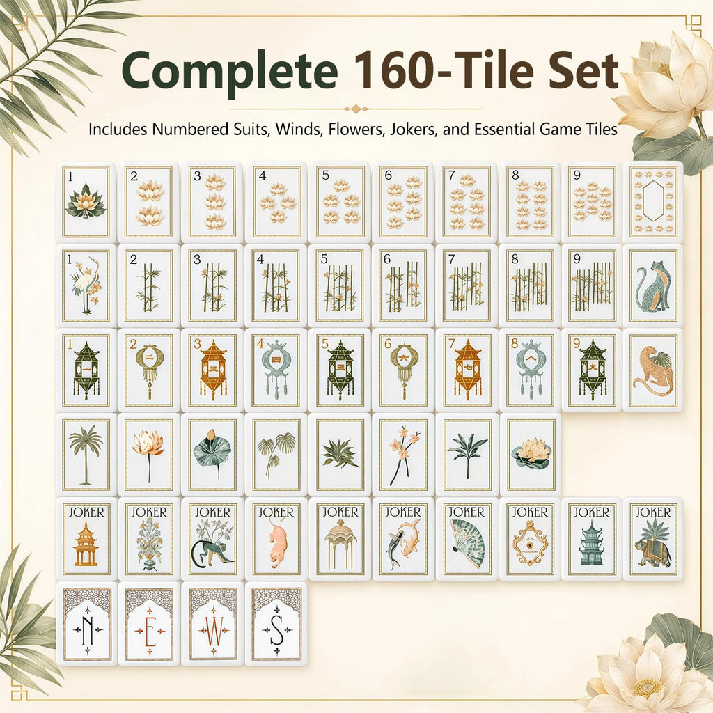 4 Layer Acrylic Mahjong Tile Set Z91640