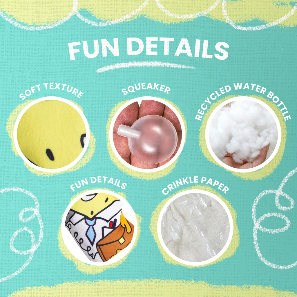 Dog Toy with Squeaker and Crinkle Y864661