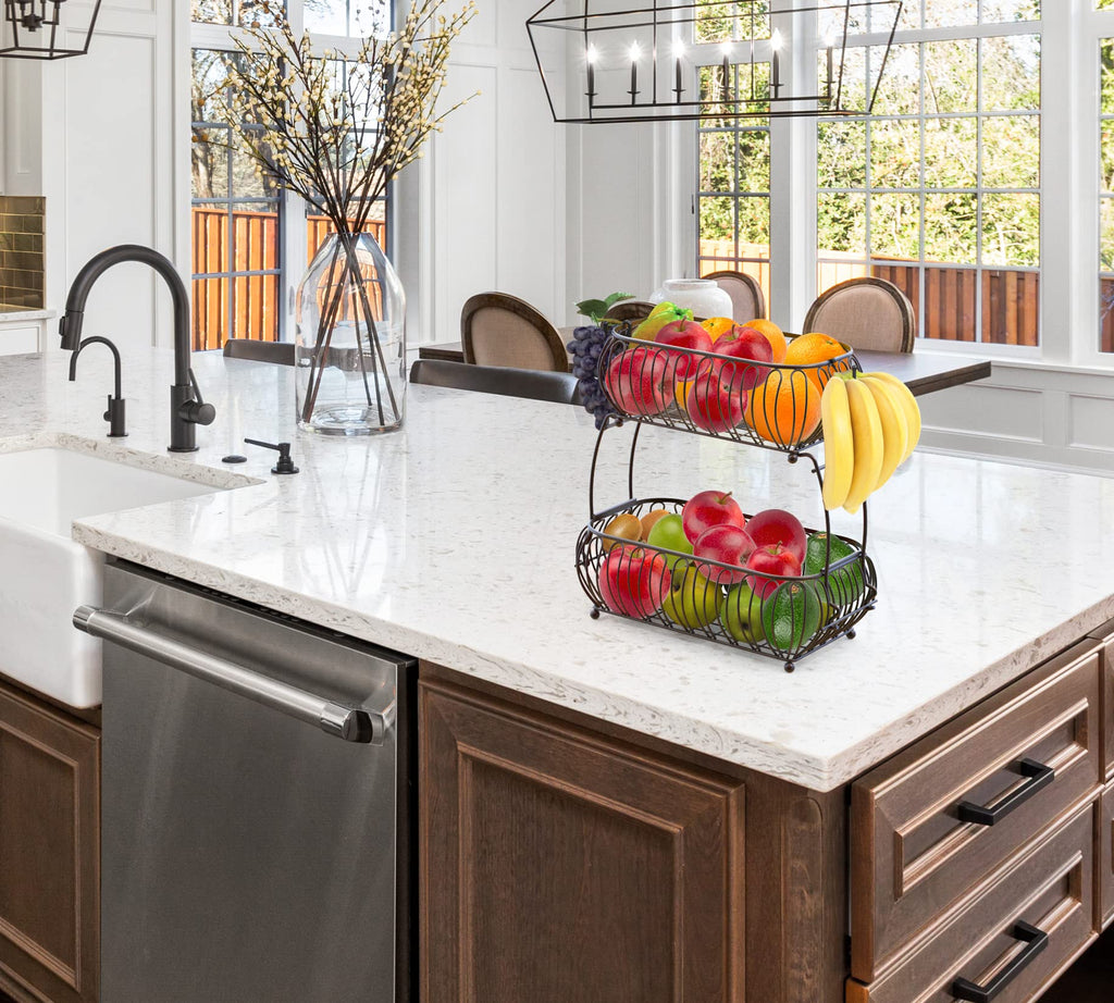 2-Tier Countertop Fruit Basket Holder W74180