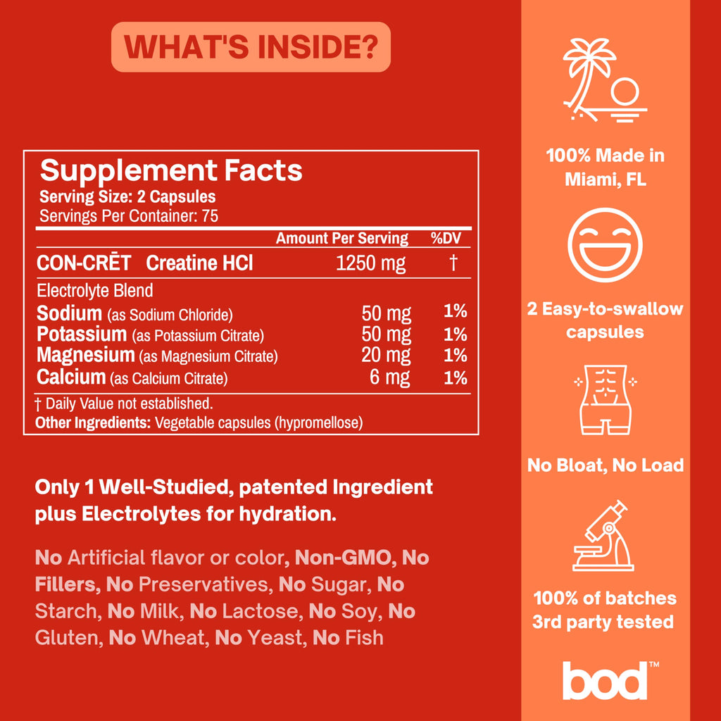 Creatine HCL Capsules 150 Pills D40665
