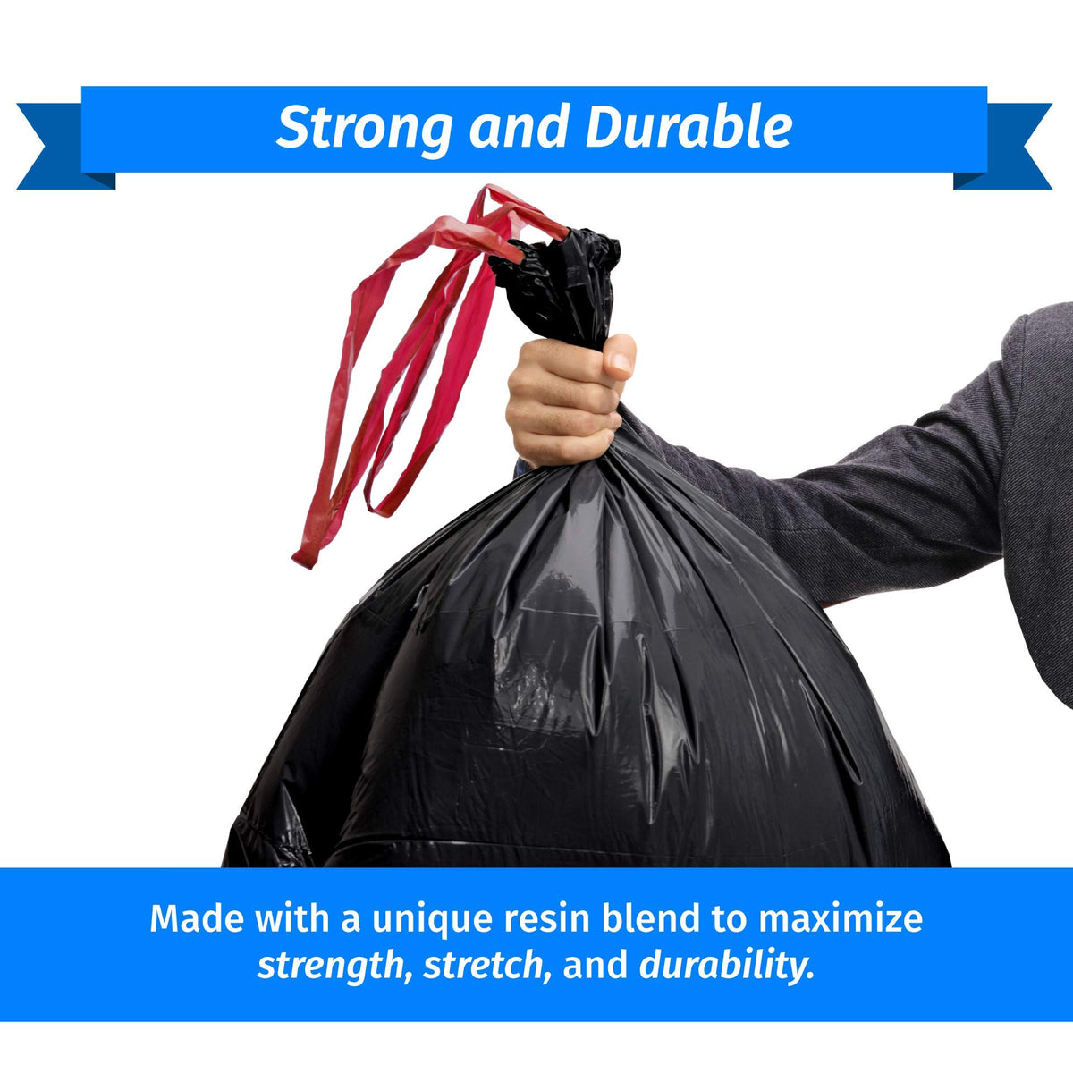 39 Gallon Drawstring Trash Bags X6321